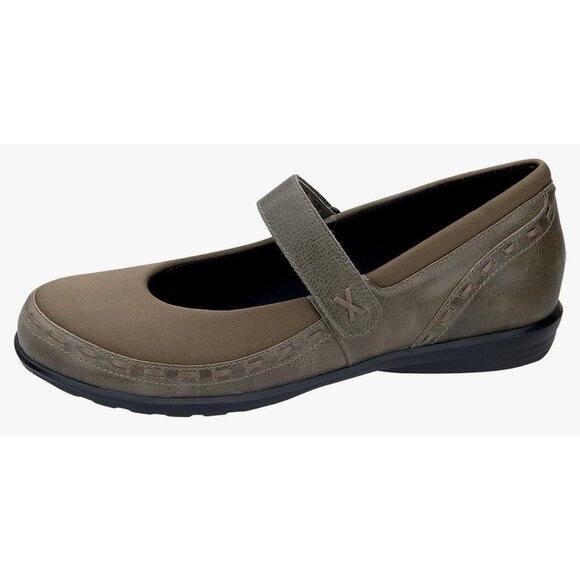 Aetrex Mary Jane Sandal Berries Leather Clog Mulberry Green 4 Way Stretch 8.5 - Picture 2 of 9